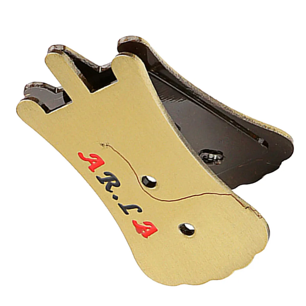 

Erhu Mute Silencer Metallic Bronze Letter BY04 Durable Portable Practice Erhu Instrument Muffler