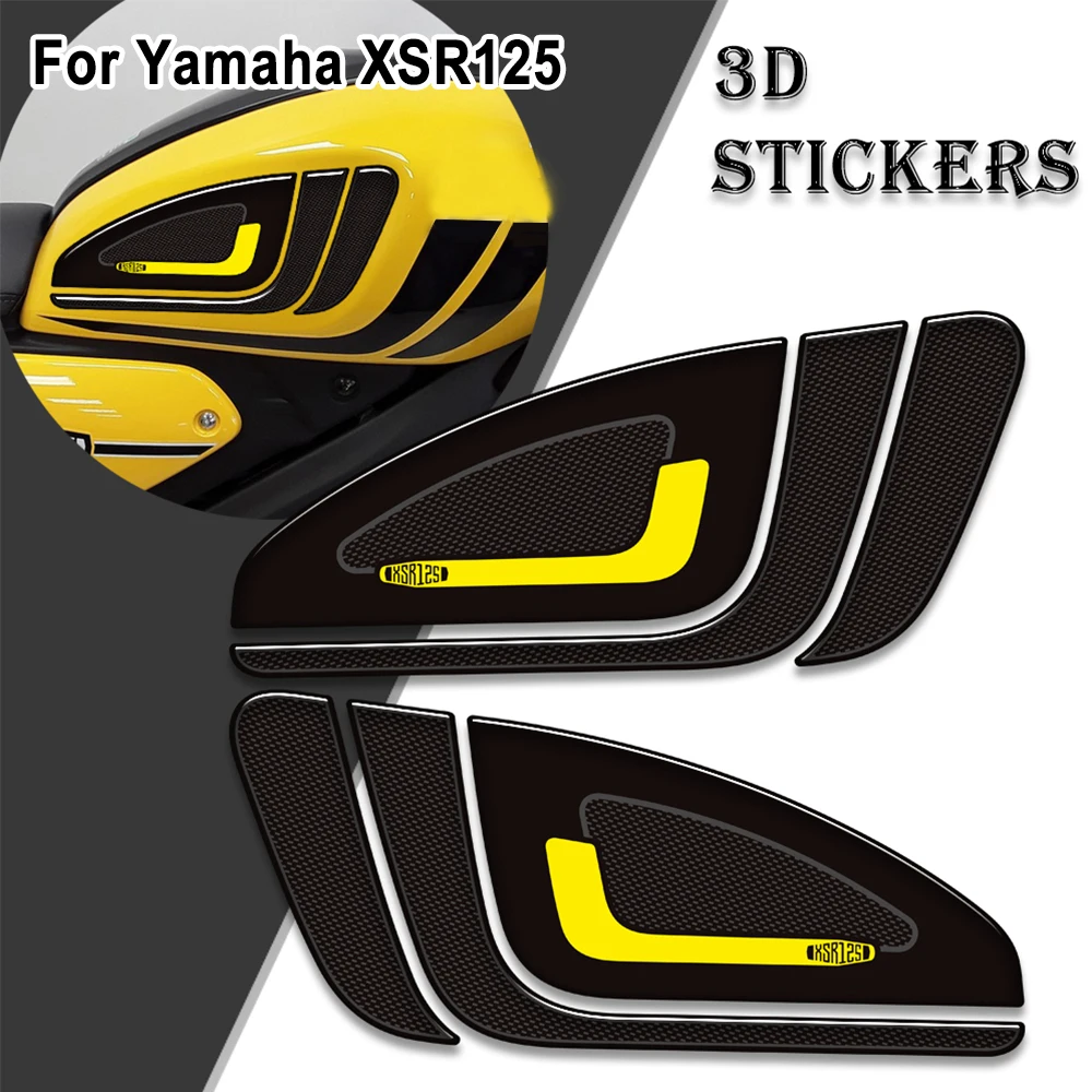 For Yamaha XSR125 XSR 125 xsr125 2021 2022 2023 Motorcycle Protection Tank Pad Side Grips Gas Fuel Oil Kit Knee