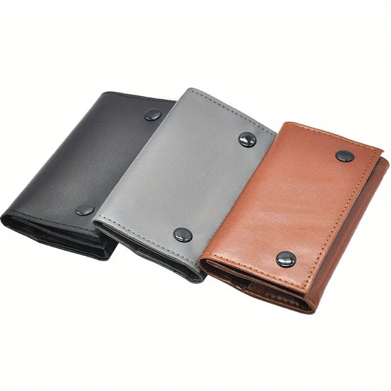 1PC Leather Tobacco Pouch Bag Wallet Bag Tobacco Herb Bag Pouch Case Portable Smoking Pipe Cigarette Rolling Papers Storage Bag