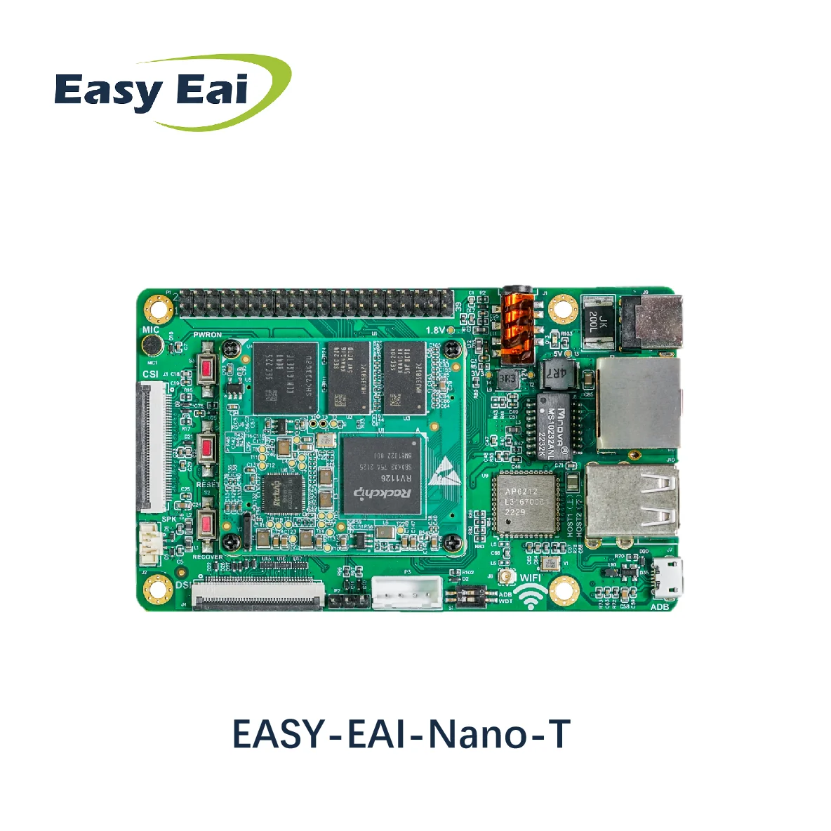 EASY EAI Nano T NPU 2.0Tops Rockchip RV1126 development board Quad-core ARM Cortex-A7 and RISC-V MCU