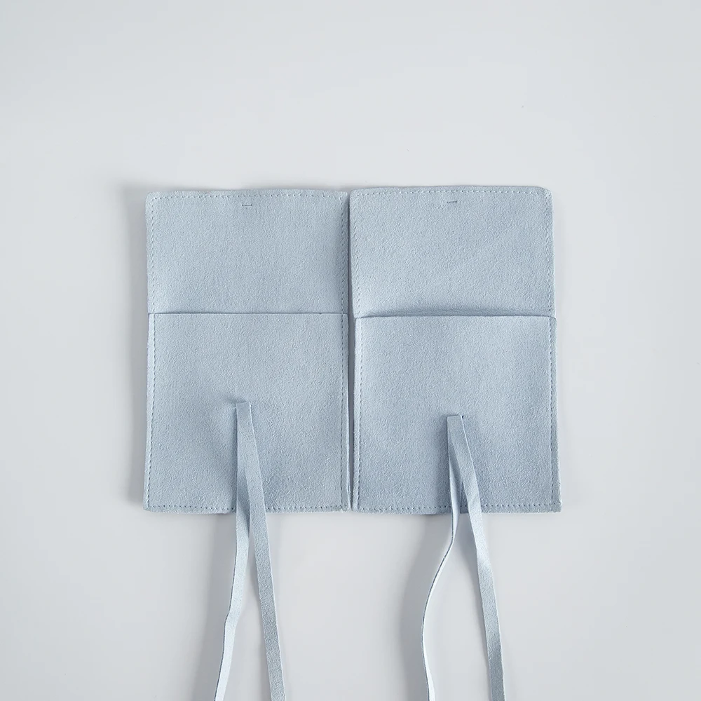 10Pcs Suede Envelope Drawstring Jewelry Bags Microfiber Storage Pouches for Gift Packaging& Portable Organizer for Small Jewelry
