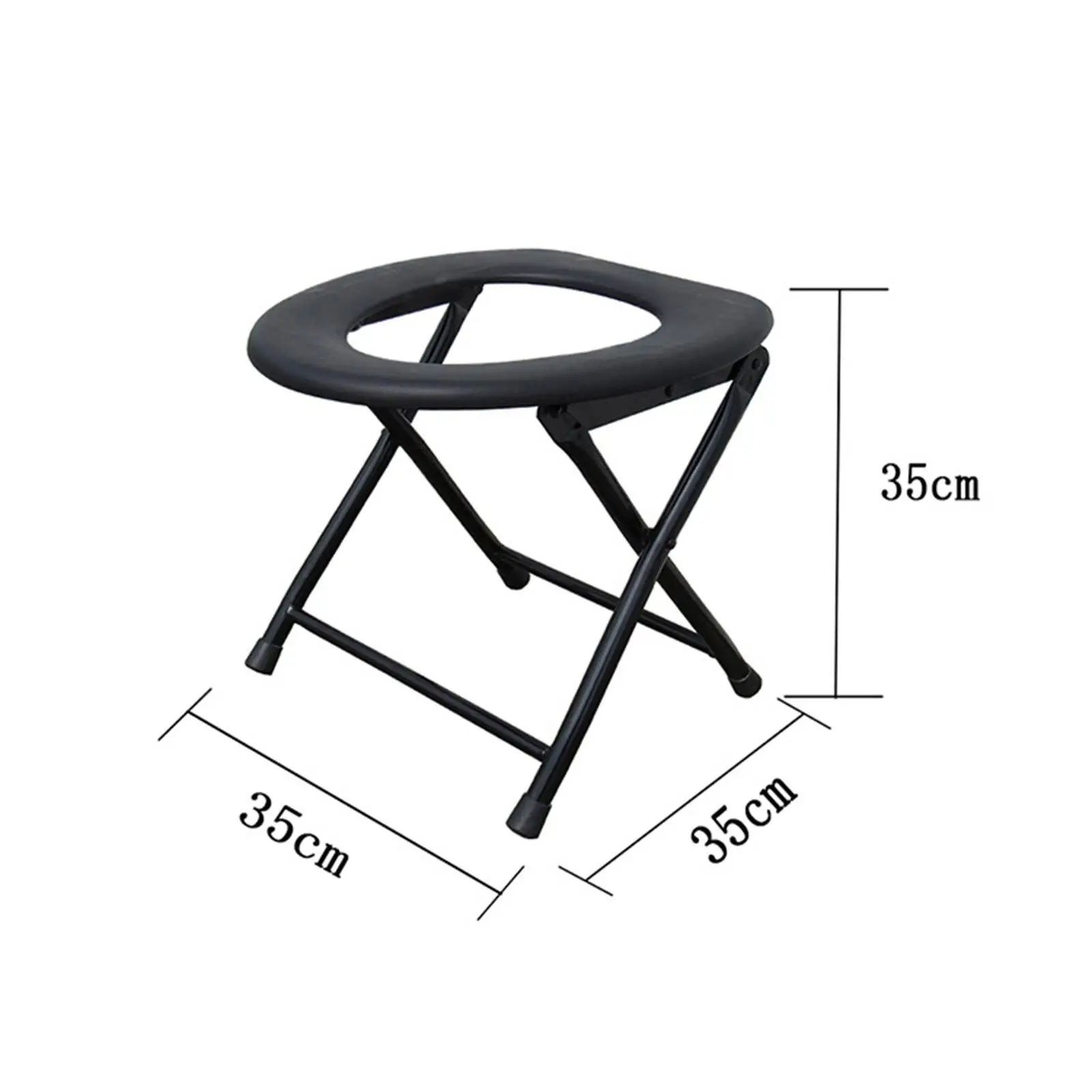 Camping Toilet Seat Bedside Commodes Folding Disabled Shower Chair Toilet Chair Seat