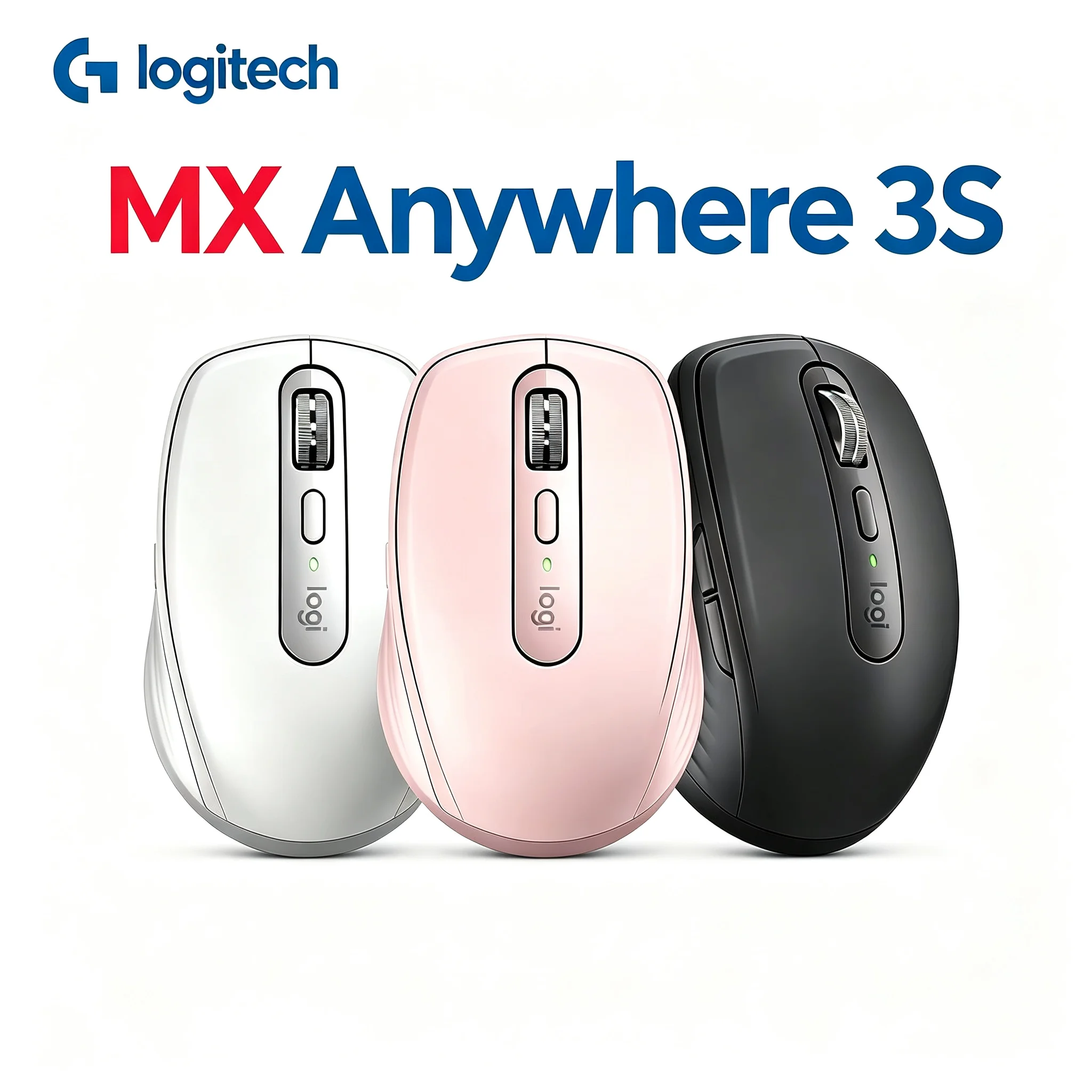 Logitech MX Anywhere 3S Wireless Office Mice, Silent Click, Easy Switch Control for Multiple Computers