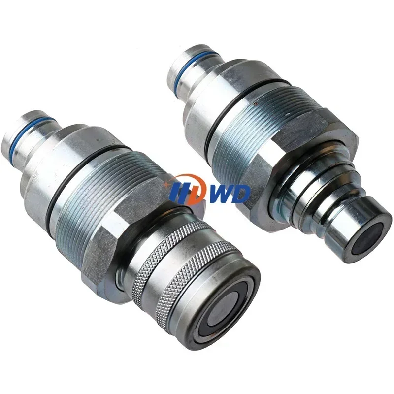 For Hydraulic Quick Coupler Male Female Flat Face Coupler Kit for Bobcat Kubota Tractor Excavator Loader 7246802 7246799