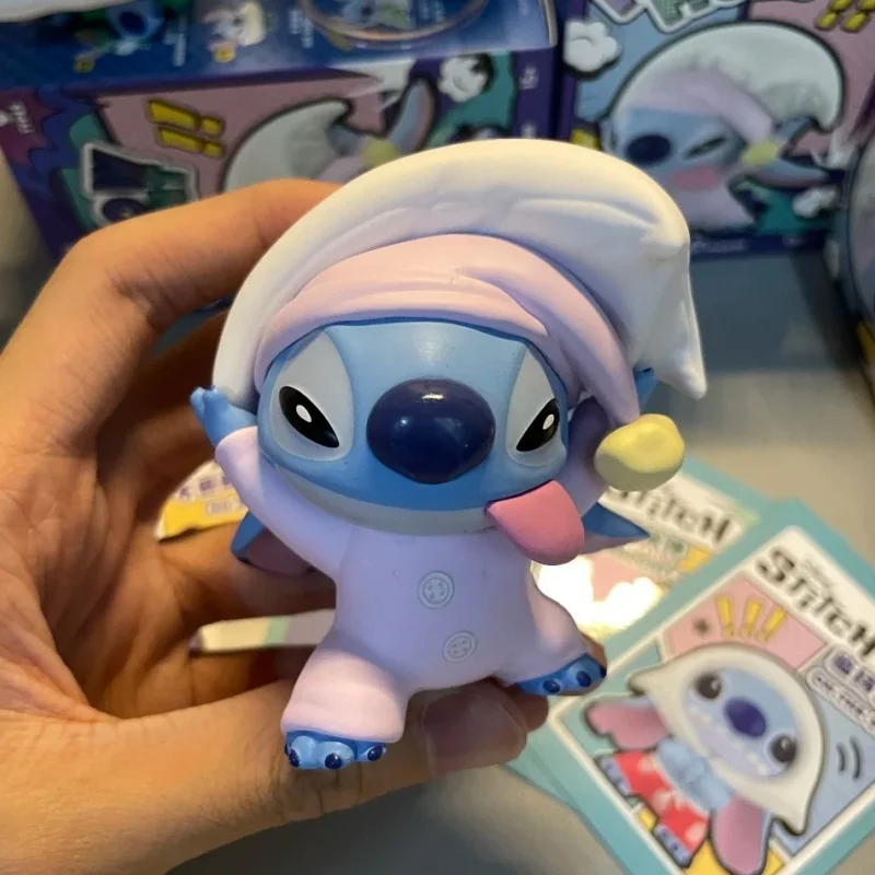 ของแท้ Miniso Disney Stitch หมอน Fight Series กล่องตาบอดอะนิเมะ Kawaii อินเทรนด์เครื่องประดับคอลเลกชันตุ๊กตาของเล่นของขวัญ