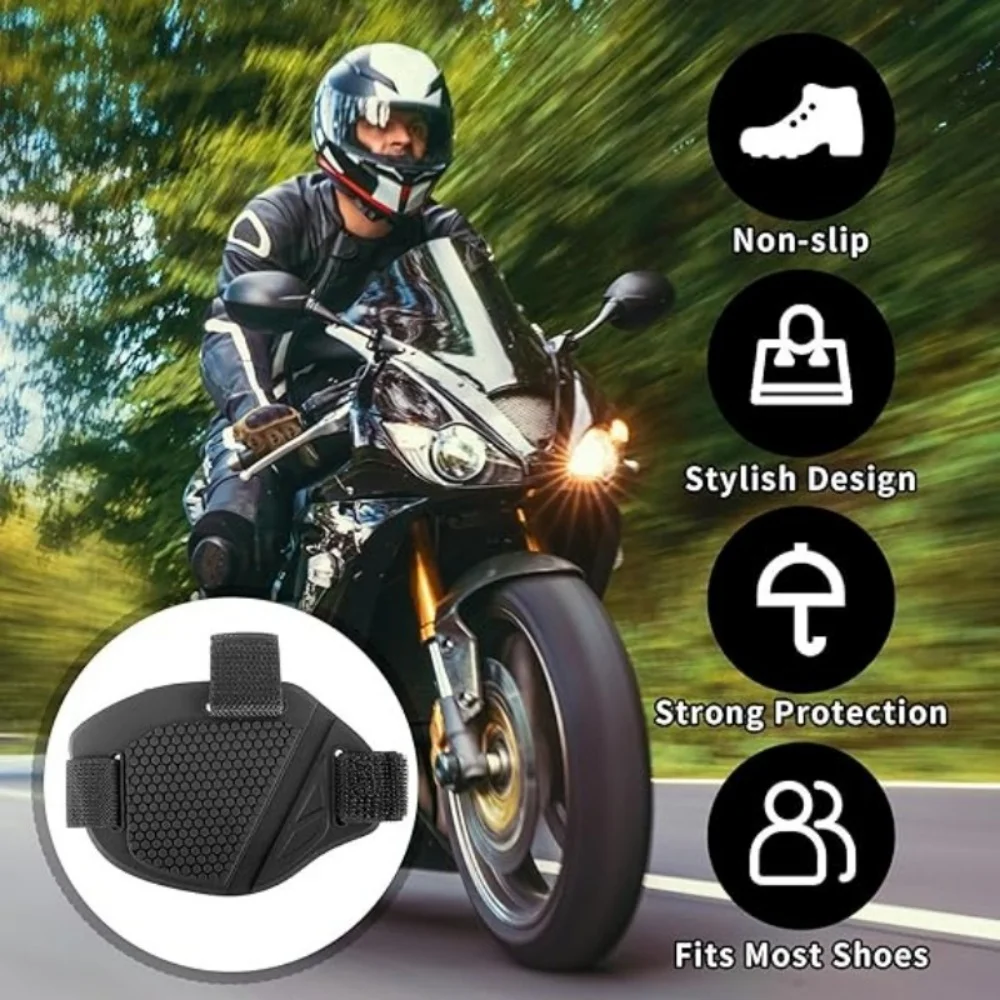 Motorcycle Riding Anti-Slip Shoe Cover Boot Shifter Protector Anti-Slip Foot Cover Protective Pad