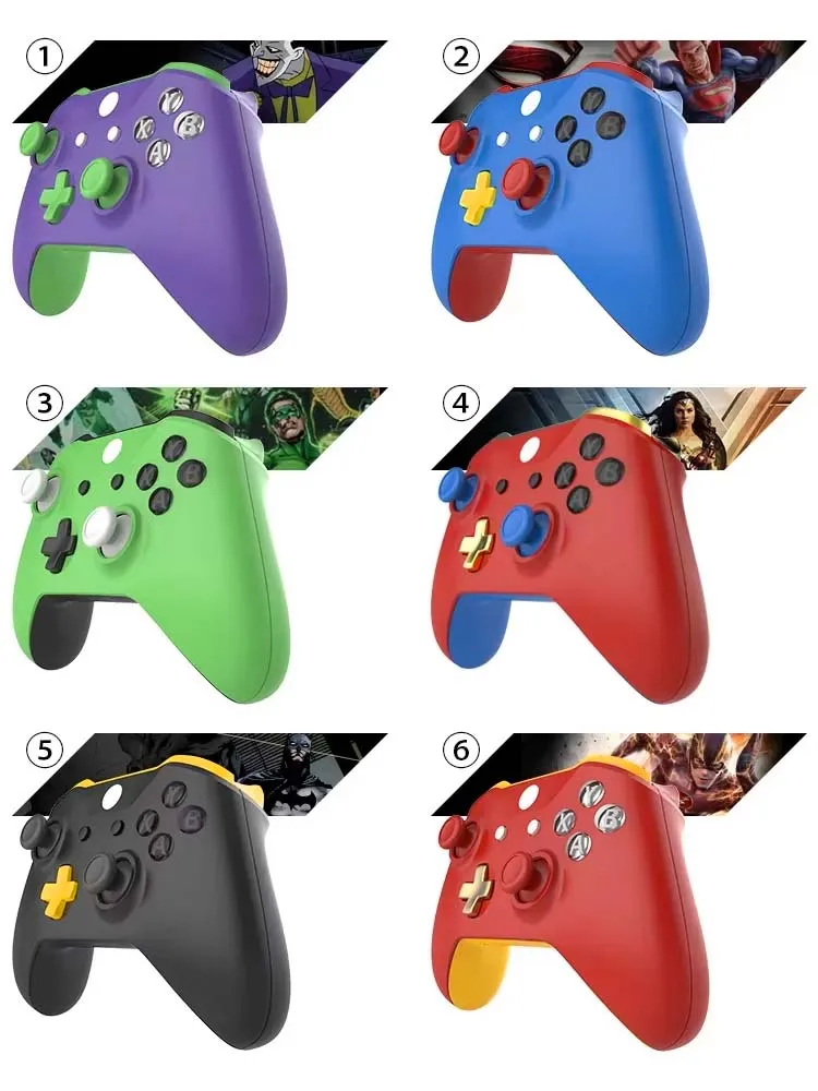 DATA FROG Pełny Zestaw Obudowy z Przyciskami do Kontrolera Xbox One Slim, Zestaw do Samodzielnego Montażu i Personalizacji