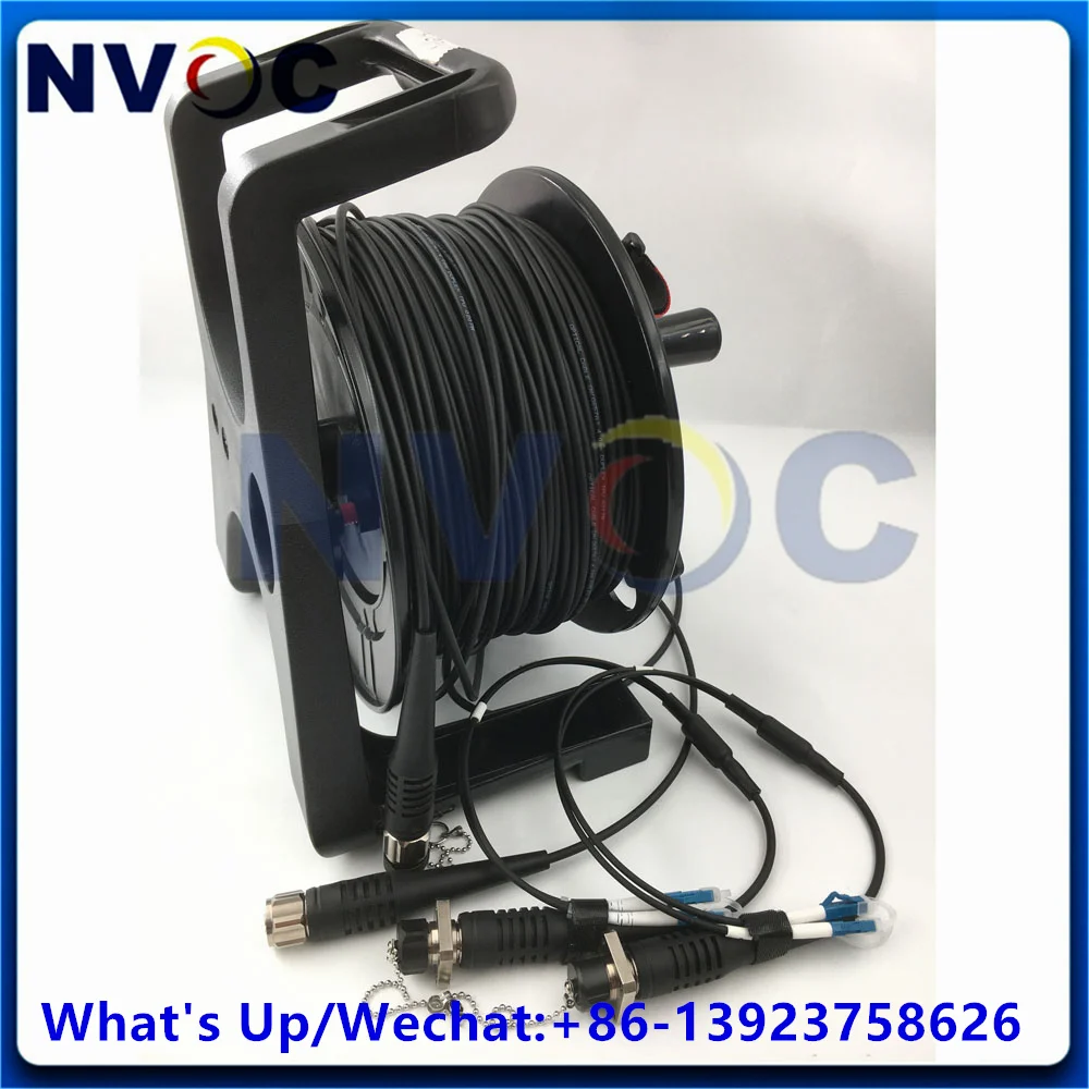 

2Core SM 60M Base Station FTTA Fiber ODC Socket/Plug 5.0mm Outdoor Patch Cord 2C ODC-LC Female/Male Connector With PCD235 Reel