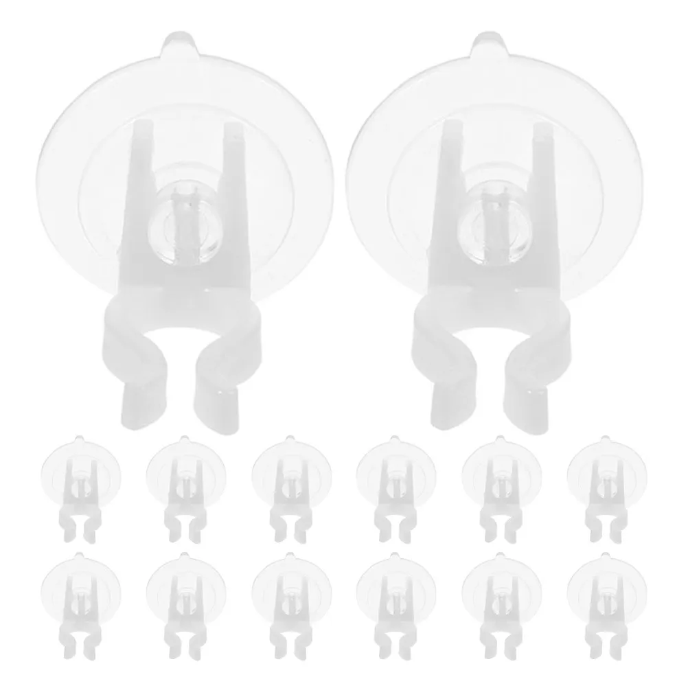16Pcs Suction Cup Holders for Windows Electric Light Accessories Strong Adhesive Mounts for Home Decor Party