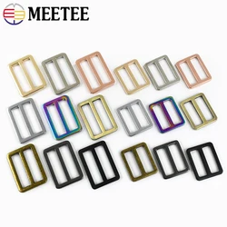 30Pcs 20-50mm Metal Ring Buckles Handbag Strap Belt Tri-Glide Clasps Webbing Backpack Loop Hook DIY Hardware Sewing Accessory