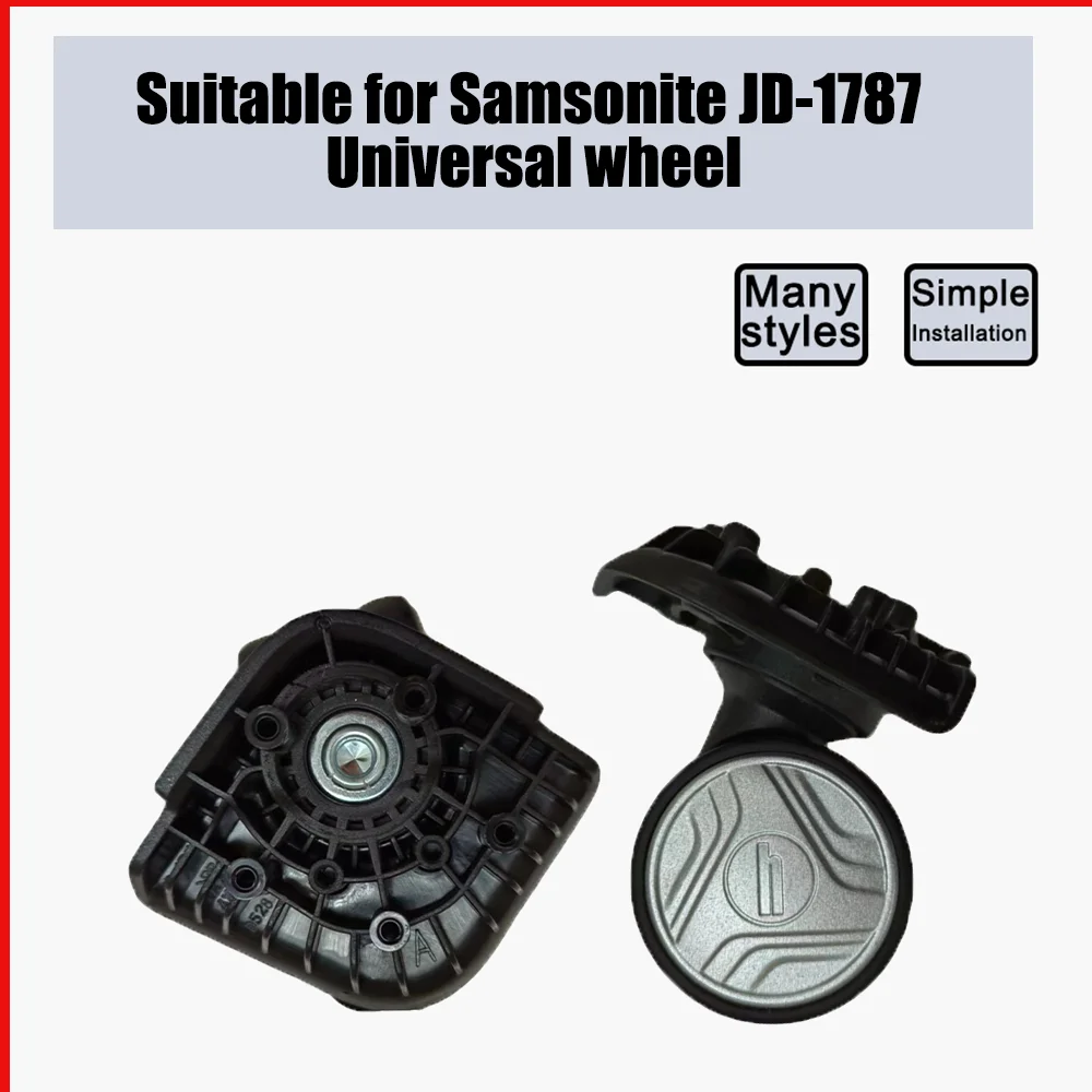 Suitable For Samsonite JD-1787 Trolley Case Wheel Pulley Sliding Casters Universal Wheel Luggage Wheel Slient Wear-resistant