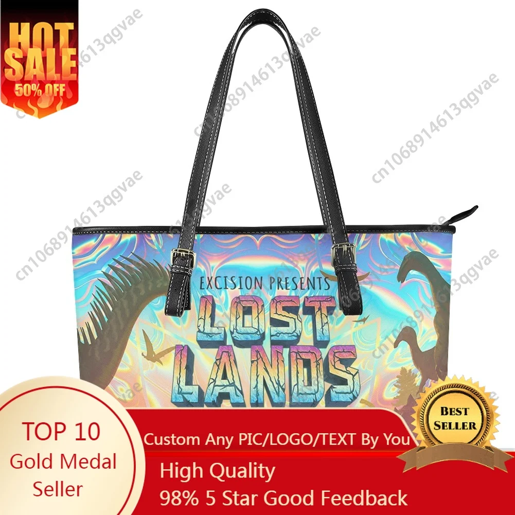 

Lost Lands Music Festival Custom Handbag Womens Mens Personalized Tote Bag Shoulder Bag Business Leather Purse Travel Bag