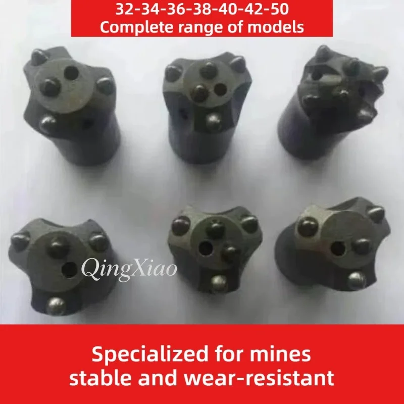 Ball Tooth Drill Bit Cold Press Pile Driving Air Drill Column Tooth Triangle Plum Bit Mining Tunnel Hard Rock Rock Drill