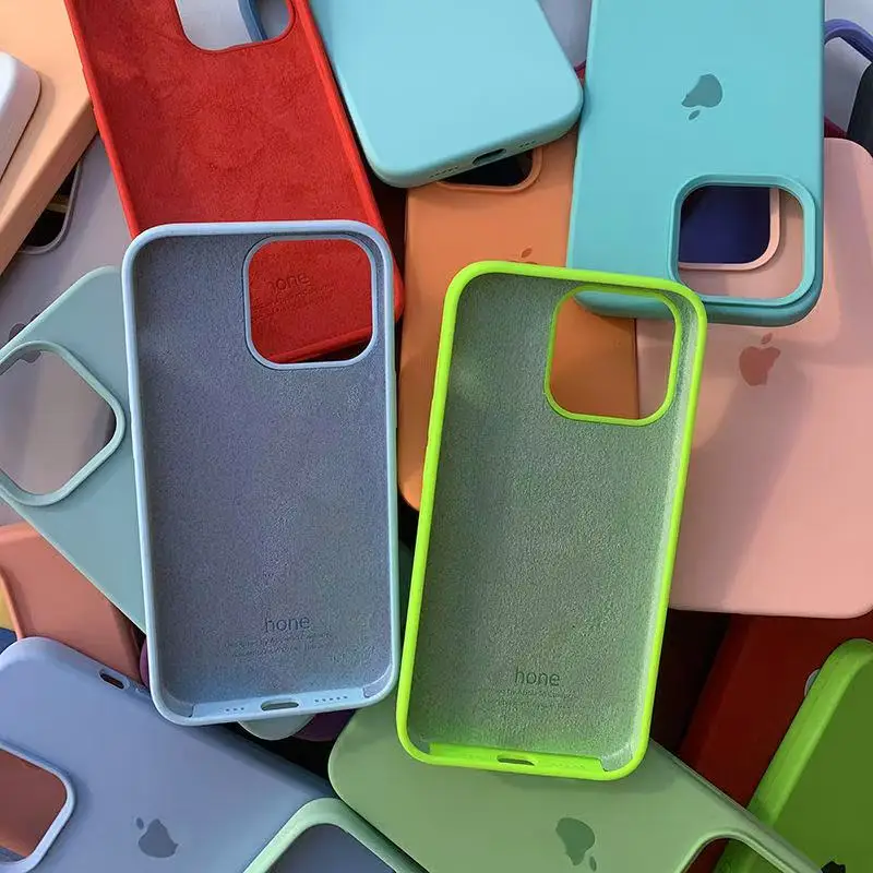 Оригинальный официальный силиконовый чехол для iPhone 17 16 13 15 14 Pro Apple чехол для iPhone 17 ProMax 13 14 16 15 Pro Max Cover