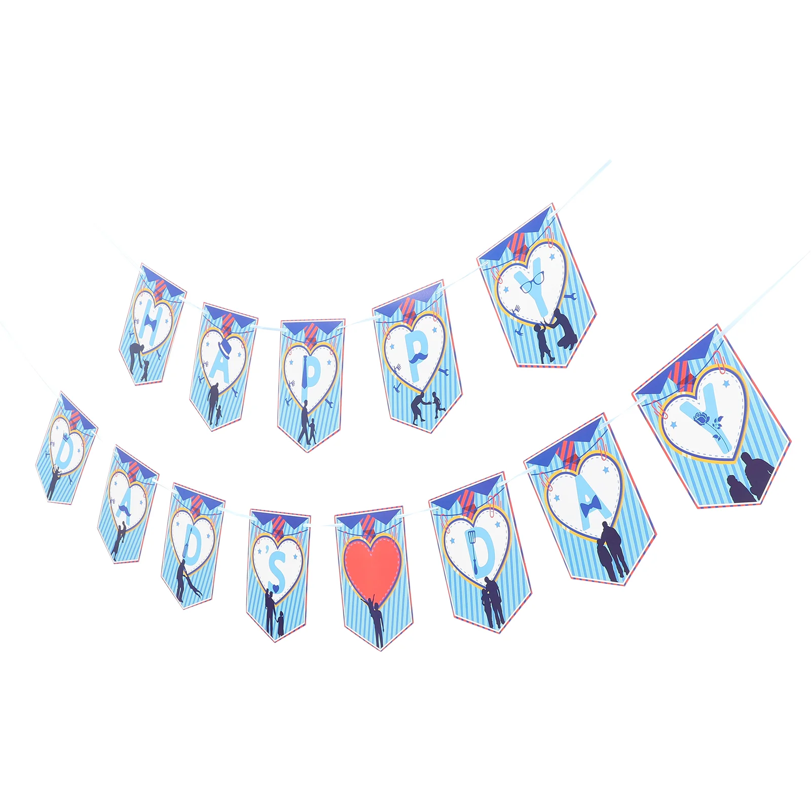 

Father's Day Pull Flag Paper Banner Decor Party Hanging Decorations Garlands Adorn Pendant Creative Bunting