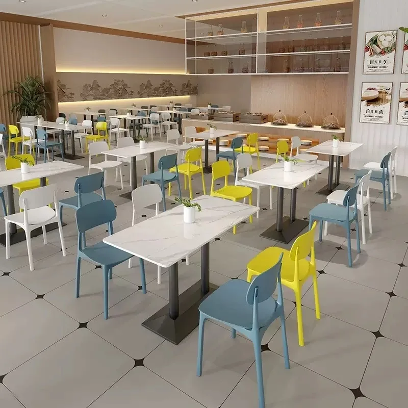 custom.Commercial Dining Room Sets Company Staff School Canteen Sweet Fast Food Shops Snack Noodle Shops Milk Tea Shop-Table