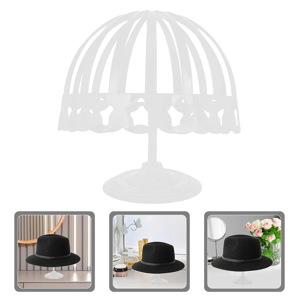 

2Pcs Hat Display Stand Kids Cap Organizer Elastic Support Plastic Construction Enhanced Visual Appeal Retail Store