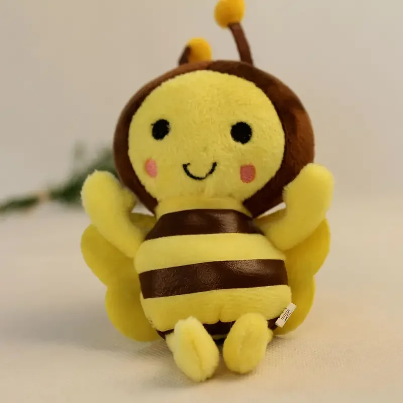 12 ซม.เทศกาลผึ้งตุ๊กตาPlush Animation Beeเทศกาลกิจกรรมตกแต่งของขวัญตุ๊กตาน่ารักขนาดเล็กจี้Plush Beeตุ๊กตากระเป๋าจี้