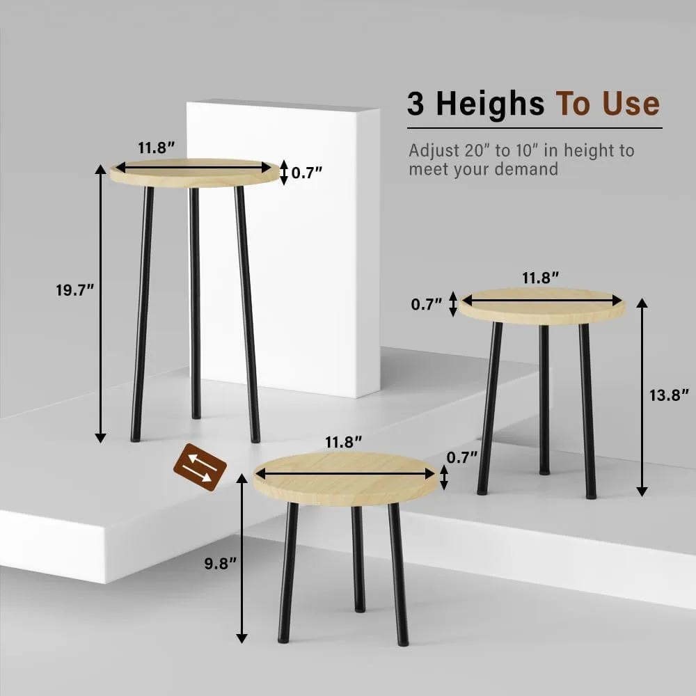 حامل نباتات خشبي حديث مكون من قطعتين: شاشة زاوية داخلية/خارجية قابلة للتعديل للنباتات والديكور #2