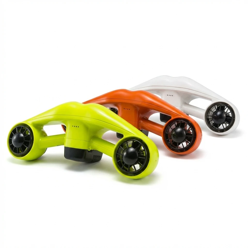 Asiwo Electric Sea Scooter 130Wh Portable Underwater Thruster, 35Mins Runtime Snorkeling Scooter for Travel, 30m Waterproof