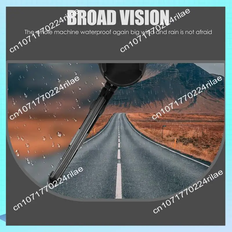 A17Z Motorcycle Helmet Electric Wipers Visor Windshield Wipers 1200Mah Full-Face Helmet Wipers