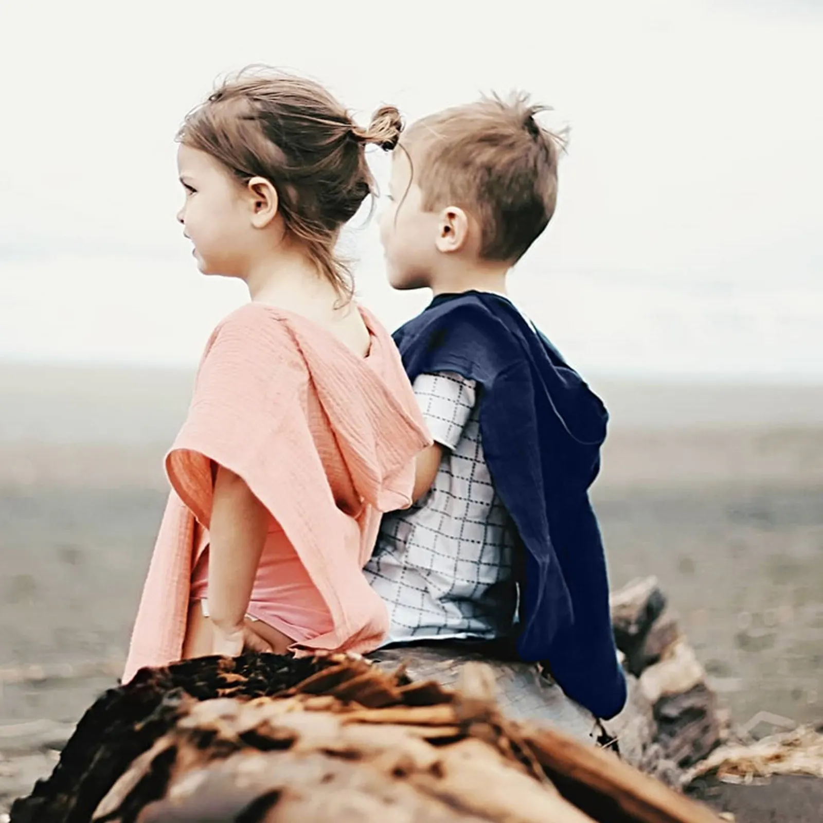 

Kids Hooded Swim Suit Cover Up Quick Dry Beachwear for Toddler Baby Summer Vacation Swimwear Cotton Comfortable Loose Fit