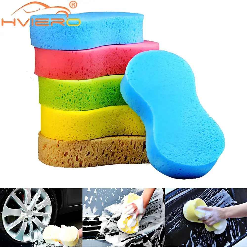 1PCS Auto Car Washing Sponges Soft Wash Paint Care Cleaner Shampoo Multipurpose Cleaning Tool Compressed Water Absorption Remove