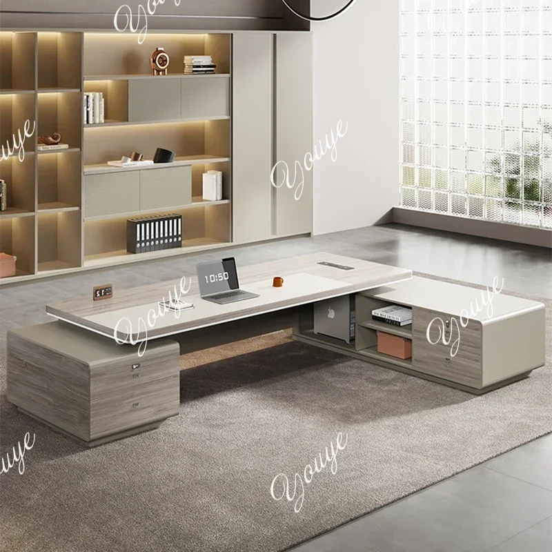 

N49 J Storage Home Office Desk Organizer Large Bedroom Writing Drawers Office Desk Computer Gaming Coffee Mesa Ordenador Furnitu