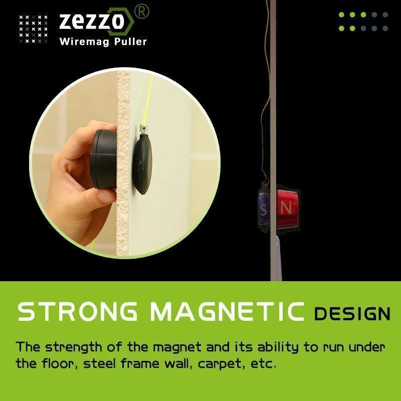 6M Cable Through Aiding Tools Zezzo WireMag Puller Magnetic Threader Snap Wire Guider Cable Puller for Wiring In Stock