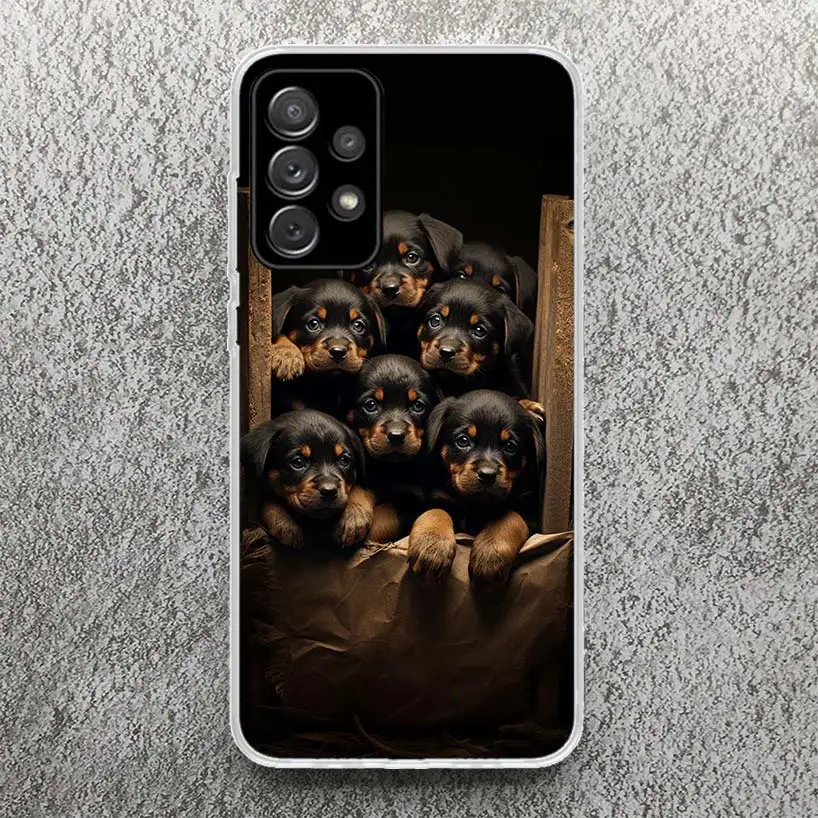 Rottweiler Dog Rottie Phone Case For Samsung Galaxy A51 A50 A71 A70 A41 A31 A21S A10 A20E A30 A40 A6 A7 A8 + A9 Soft Silicone Sh