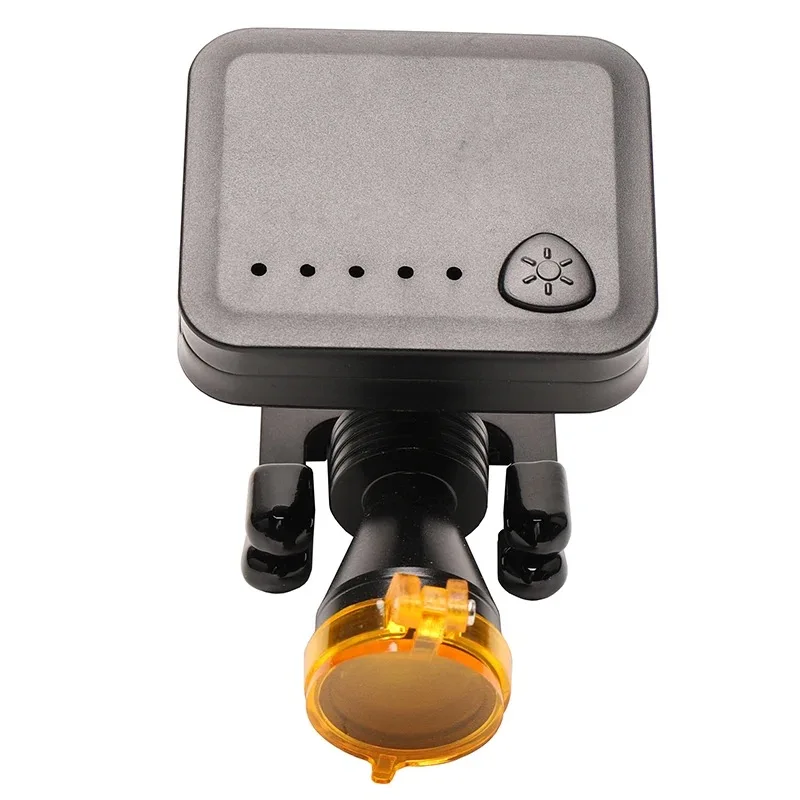 ไฟฉายส่องทางทันตกรรมแบบไร้สาย5W ไฟหน้า LED ทางการแพทย์พร้อมคลิปหนีบแว่นตาตัวกรองแสงสำหรับทำฟัน