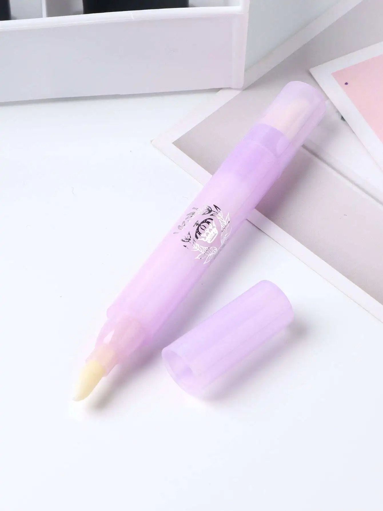 1 قطعة مسمار الفن مصحح القلم إزالة الأخطاء مع 3 نصائح أحدث مسمار مصحح طلاء الأظافر القلم الأنظف محو مانيكير #5