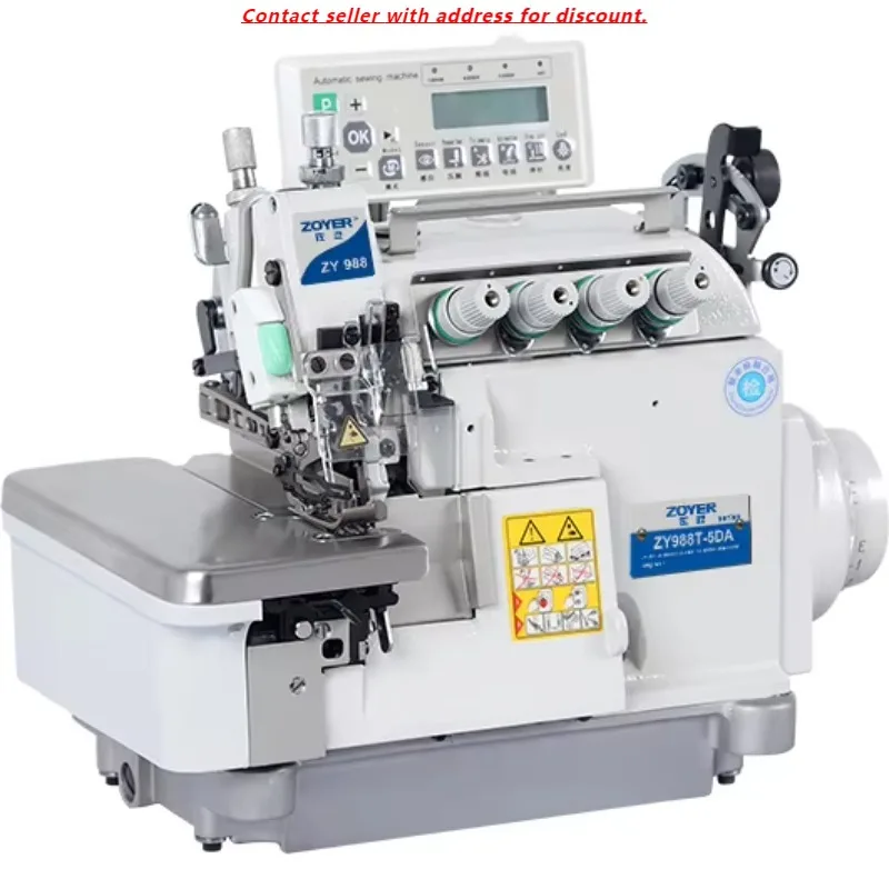 

ZY988T-5DA Overlocker Zoyer Top With Bottom Feed Overlock Industrial Electric Automatic Sewing Machine