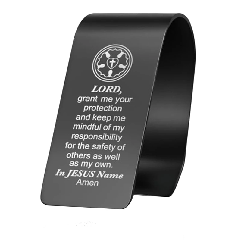 Super Sale Lord Grant Me Your Protection and Keep Me Midful Visor Clip for Cars, Driver'S Prayer Gifts, Safe Driving Religious