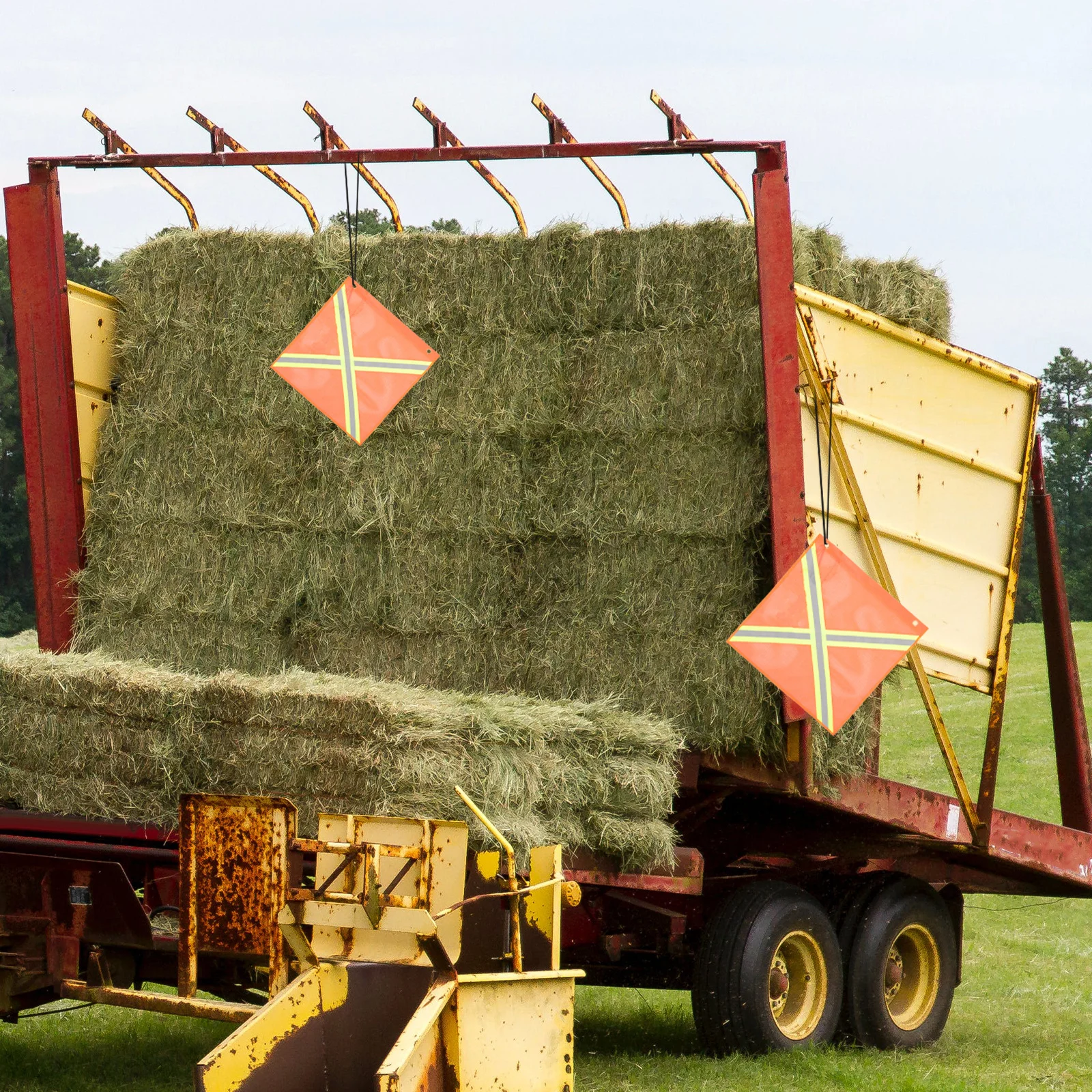 

Reflective For Car Atv Truck Night Signal Flag Hanging Buckle Waterproof Uv Resistant Mesh Safety Flag Trailer Rear End Traffic