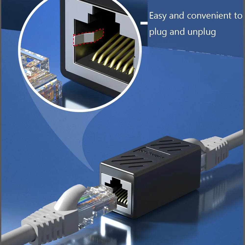 

10pcs RJ45 connector Network extender Ethernet extender adapter Gigabit interface Female to Female network connector