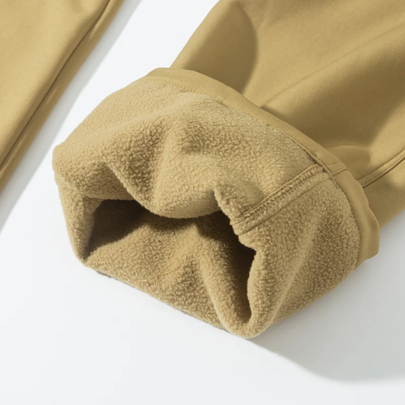 Men's Winter Autumn Fleece Softshell Pants Tactical Military Combat Cargo Trousers Hiking Camping Climbing Casual Sportwears
