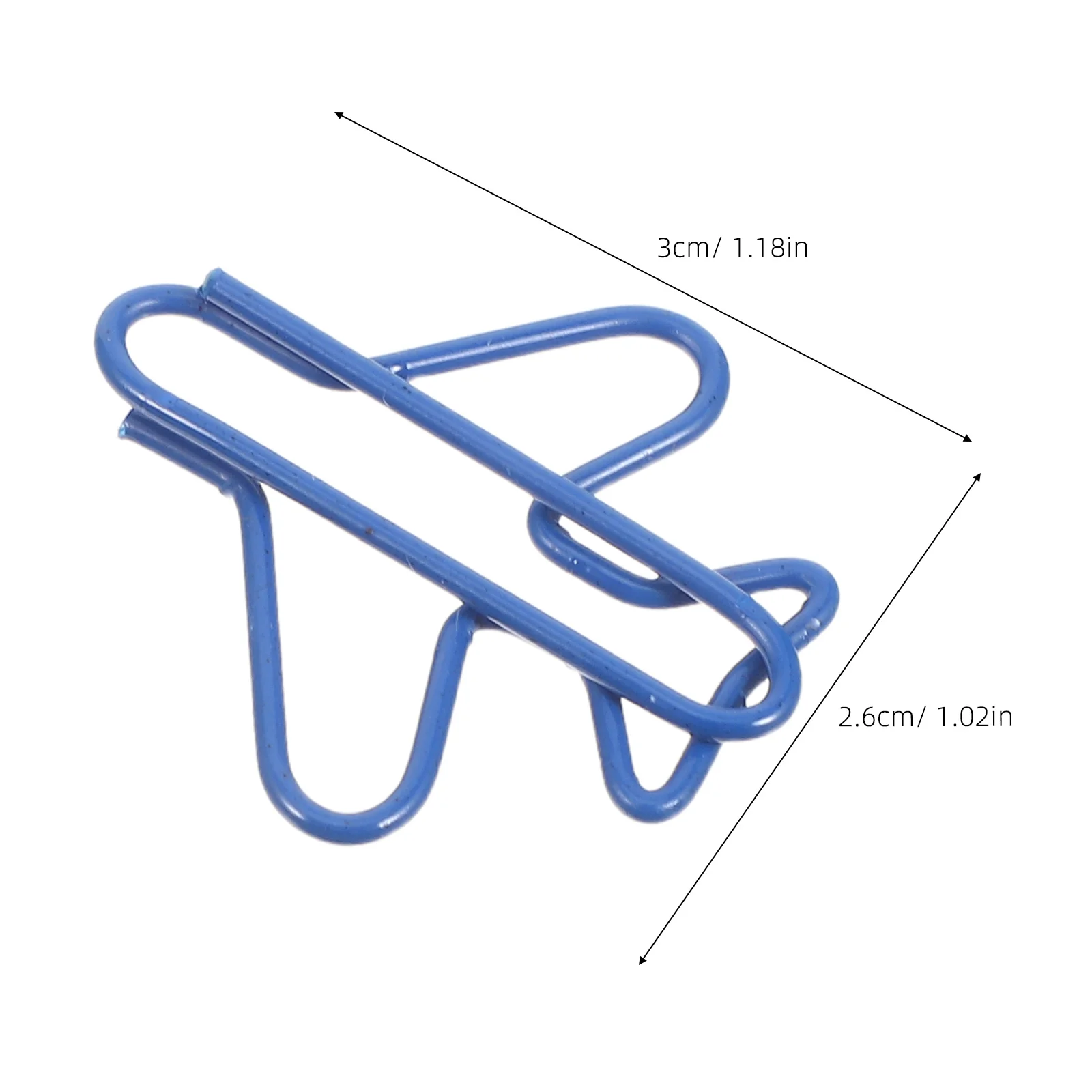 100 قطعة مشابك ورق على شكل طائرة مقاطع معدنية إبداعية مذكرة مزخرفة المرجعية مخطط مكتب مدرسة الزفاف دبابيس ورق #5