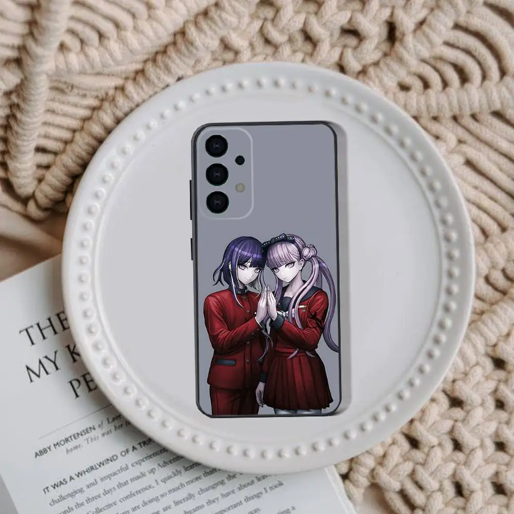 حافظة هاتف The Hundred Line Last Defense Academy لهاتف سامسونج جالاكسي A73,91,80,72,51,53,52,71,22,5G,Note,J7,8,9 غطاء أسود ناعم