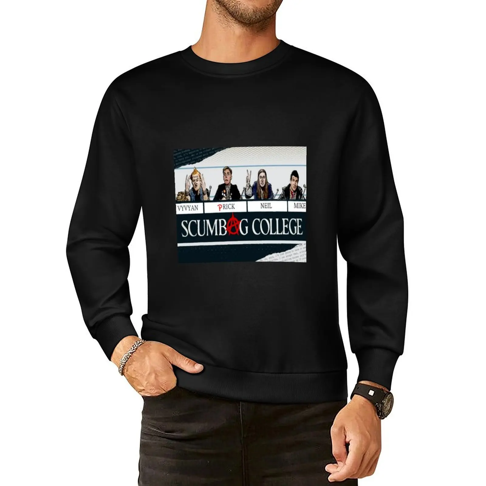 The Young Ones Scumbag College. Pullover Hoodie autumn aesthetic clothing autumn clothes sports sweatshirt man