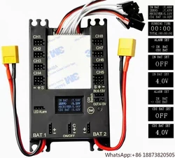 Power DP Pro 9 Channels Mini Servo Section Board Power Box Built 20A BEC CDI remote switch Gas Plane 4106SKU RC UAV