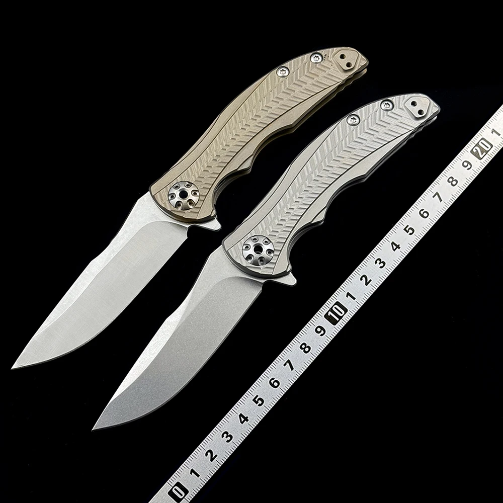 

ZT 0609 Titanium alloy bearing folding knife outdoor camping hunting pocket EDC tool ZT0609 knife