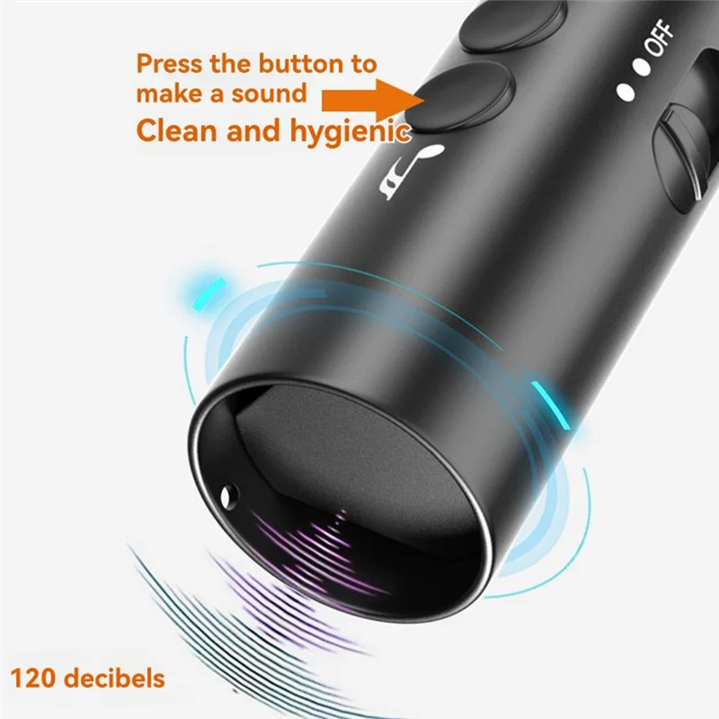 Fischio elettronico ricaricabile USB B27B con torcia elettrica, ideale per lo sport per il calcio, l'uso portatile nella vita in classe