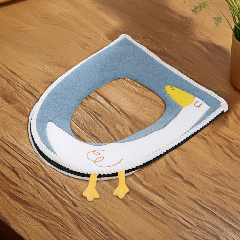 

2pcs Thick Washable Showerproof Senior Cotton Seat Winter Warm Cushion Toilet Winter Supply Reusable Household