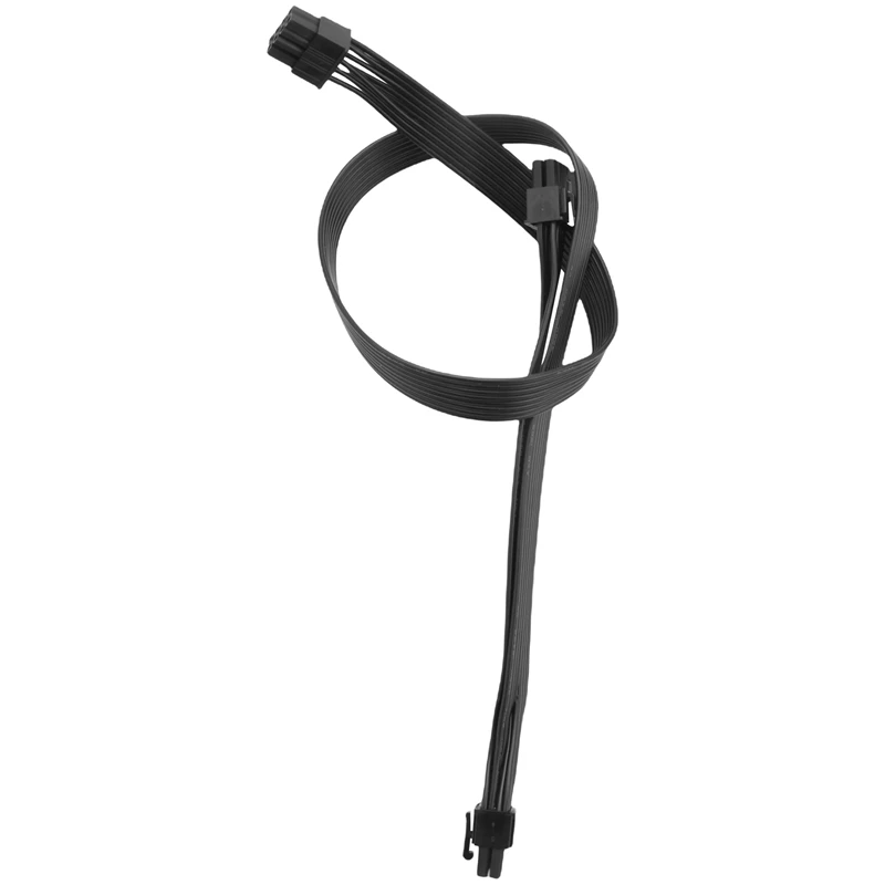 4X Pcie 8 pines macho a Dual Pcie 2X 8 pines (6 + 2) Cable adaptador de corriente macho para fuente de alimentación sazonal 25 pulgadas + 9 pulgadas