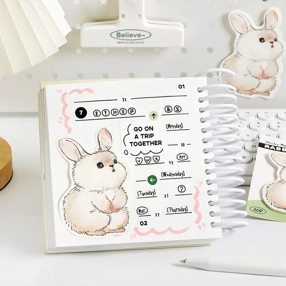 Message Paper Kawaii Animal Sticky Notes Markers Flags Post Memos Index Sticky Notepad Self Sticky Hand-tear Memo Pads