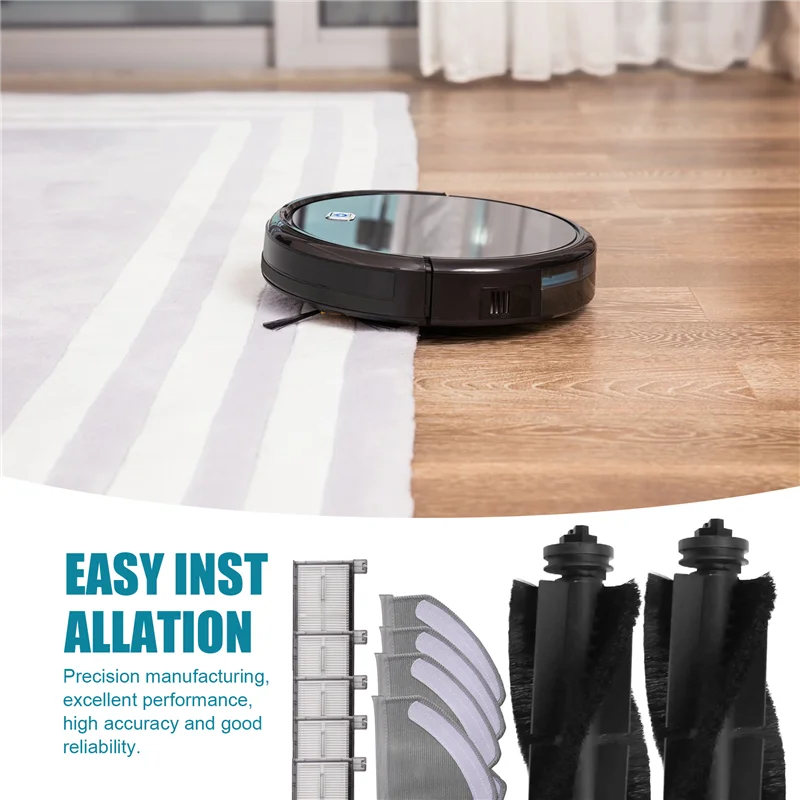 -ABPO для Eufy Clean X8 Pro, запасные части, аксессуары, основная боковая щетка, фильтр Hepa, швабра, тканевый мешок для пыли