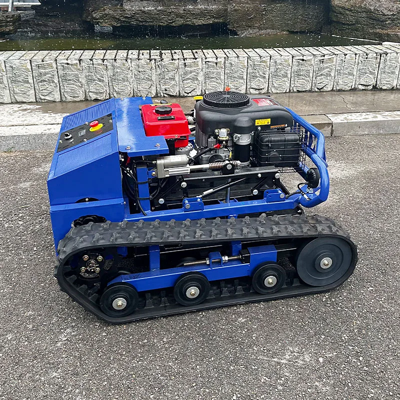 High-Quality Customizable All-Terrain AI-Powered Remote Controlled Lawnmower Robot with Engine for Garden Farms