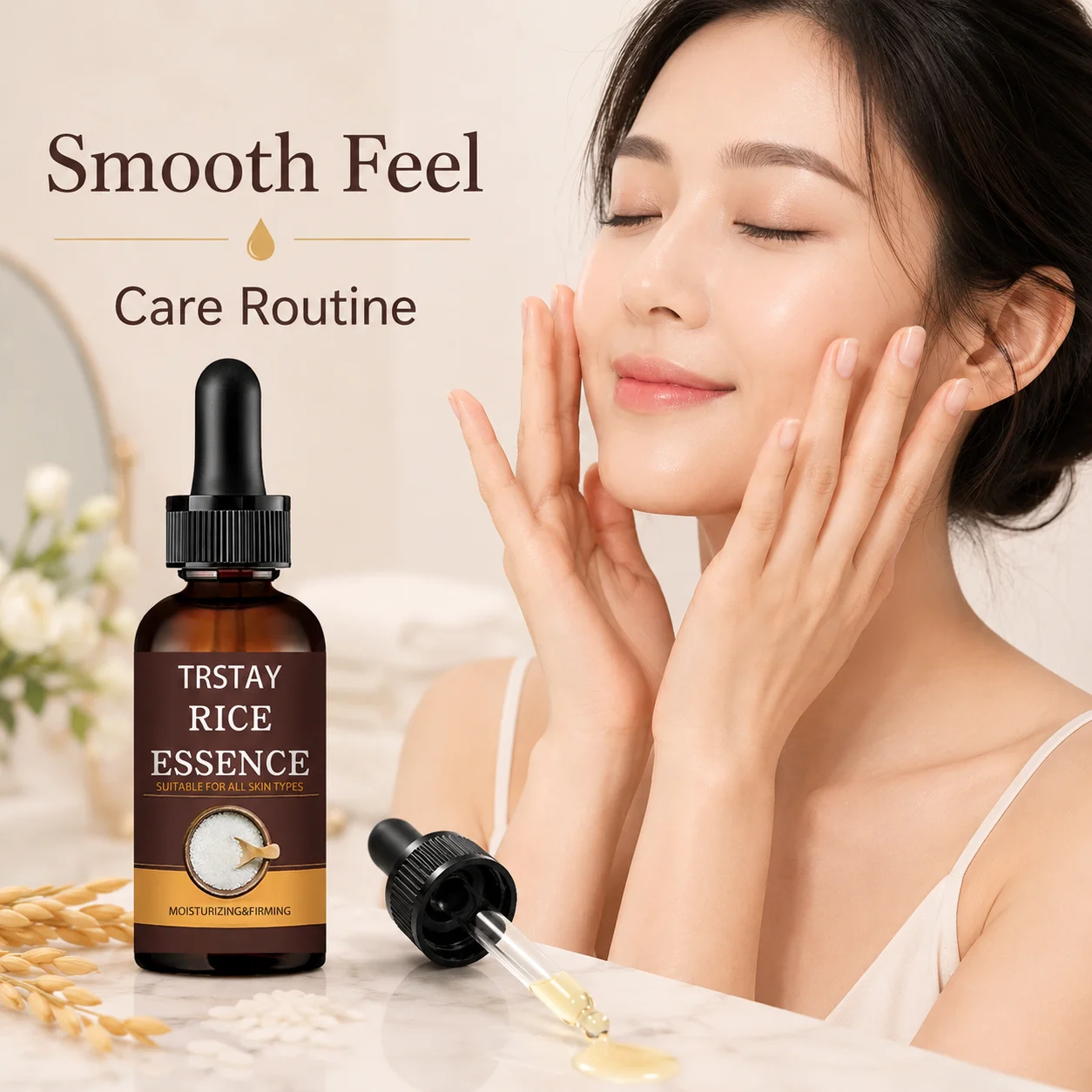 Light Watery Texture Moisturizing Serum Gentle On Skin Keep Constant Hydrating Feeling All Day