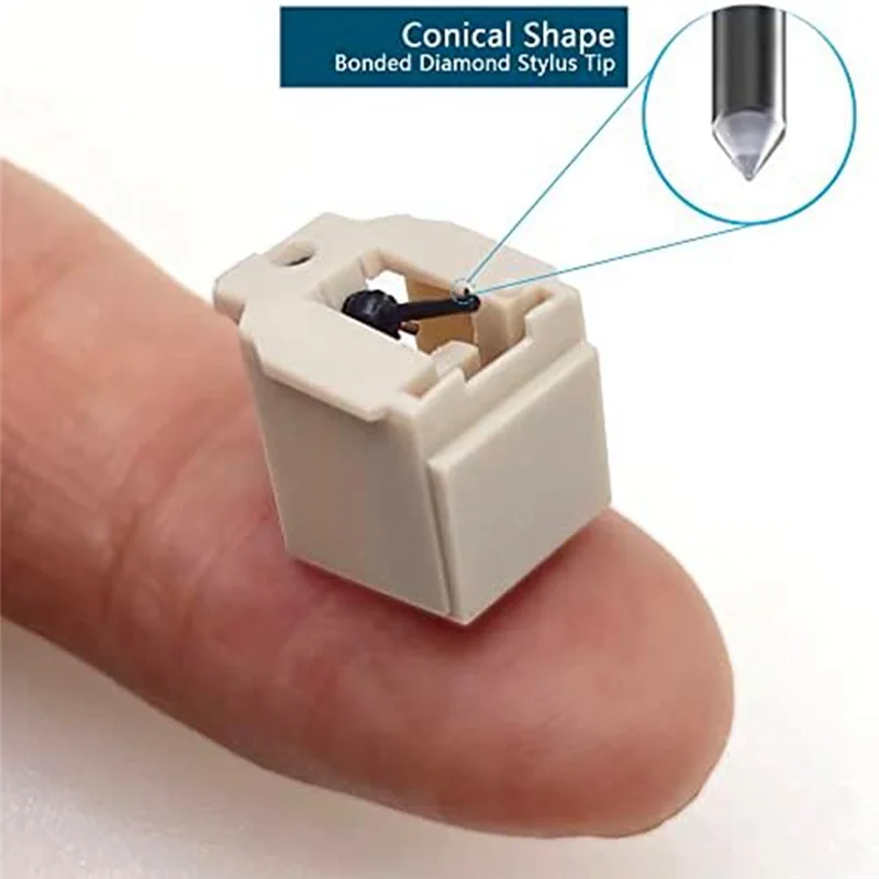 Jarum pemutar rekaman berlian AT3600L, Stylus pengganti untuk Audio-Technica AT-LP60/PL300 vinil meja putar 1 buah